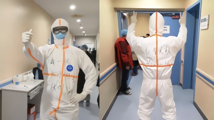 援鄂醫生防護服追星拜仁，穆勒隔空打氣傳遞溫情